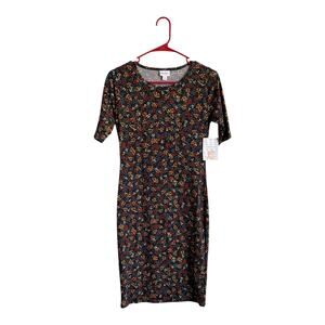 NWT Lularoe Floral Julia Fitted Pencil Dress- Size XS